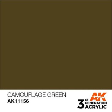 AK Interactive AK11156 Camouflage Green Acrylic Paint 17ml (3rd Generation)